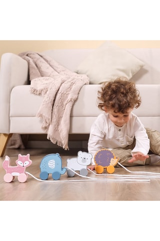 Volpe da tirare in legno - Da 3 anni