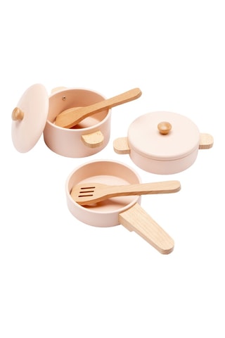 Batteria di pentole in legno - Da 2 anni