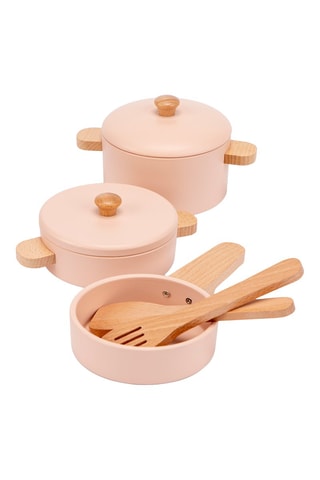 Batteria di pentole in legno - Da 2 anni