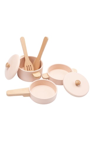 Batteria di pentole in legno - Da 2 anni