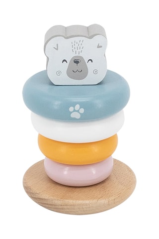 Torre impilabile orso in legno - Da 18 mesi