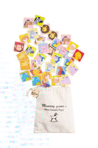 Memory animali in legno - 32 pezzi - Da 3 anni