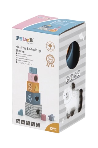 Cubi impilabili in legno - 9 pezzi - Da 1 anno