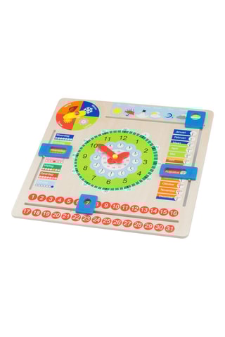 Horloge calendrier en bois - Dès 3 ans