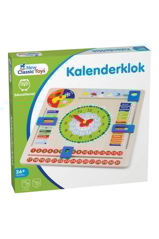 Horloge calendrier en bois - Dès 3 ans