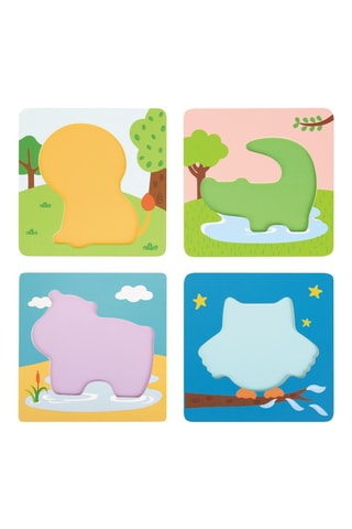 Puzzle 4 pezzi in legno - Da 12 mesi