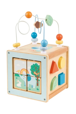 Cubo multiattività in legno - Da 12 mesi