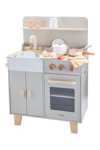 Cucina con accessori in legno - Da 3 anni