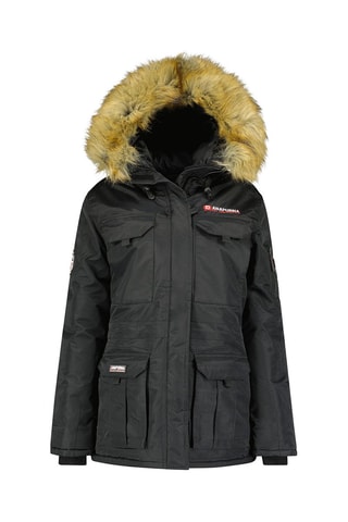 Parka con capucha Babilona - Negro