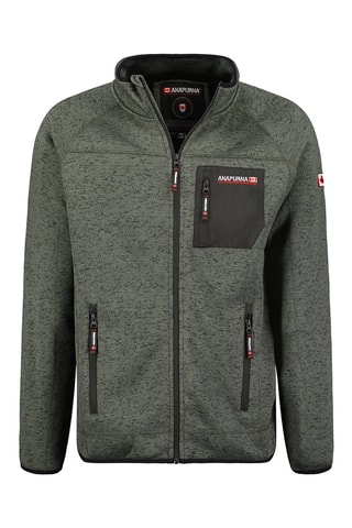 Chaqueta polar Titlana - Verde oscuro jaspeado