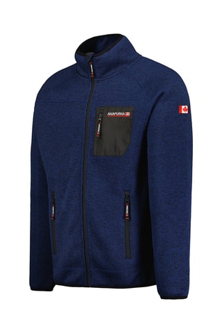 Chaqueta polar Titlana - Azul marino jaspeado