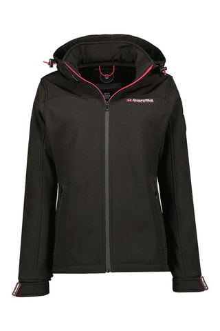Chaqueta con capucha Softshell Takeniana - Negro