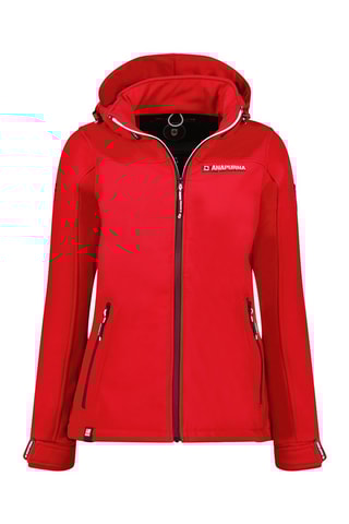 Chaqueta con capucha Softshell Takeniana - Rojo