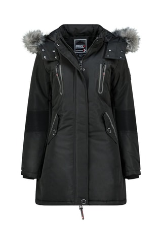 Chaqueta con capucha Coralyana - Negro