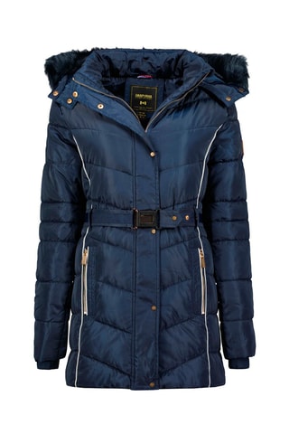 Anorak largo con capucha Beckana - Azul marino