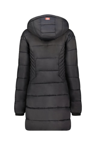 Anorak largo con capucha Beeana - Negro