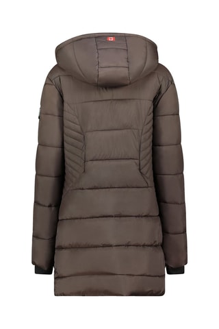 Anorak largo con capucha Beeana - Marrón