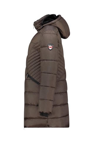 Anorak largo con capucha Beeana - Marrón