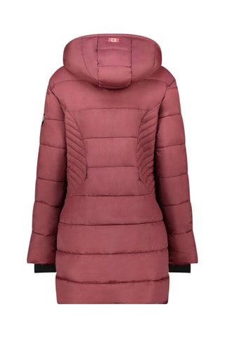 Anorak largo con capucha Beeana - Burdeos