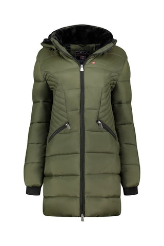 Anorak largo con capucha Beeana - Caqui