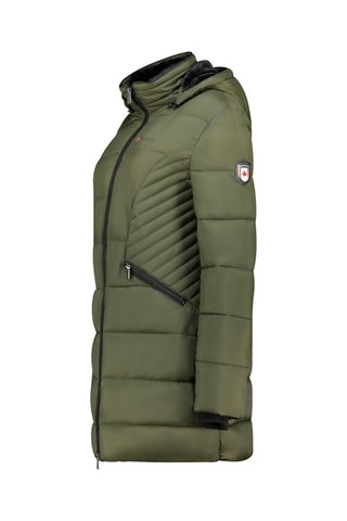 Anorak largo con capucha Beeana - Caqui