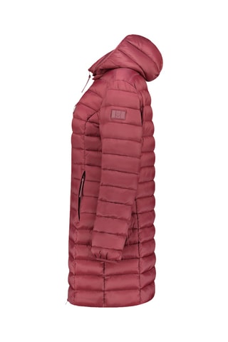 Anorak largo con capucha - Burdeos