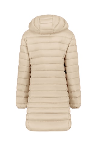 Anorak largo con capucha - Beige