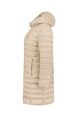 Anorak largo con capucha - Beige