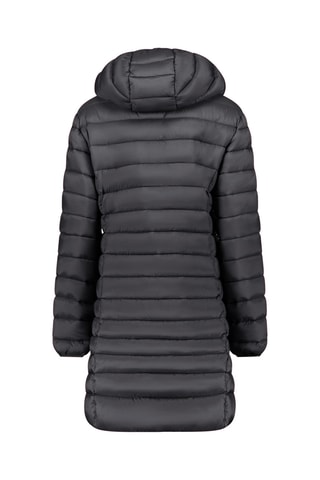 Anorak largo con capucha - Negro