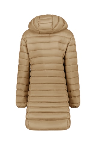 Anorak largo con capucha - Topo