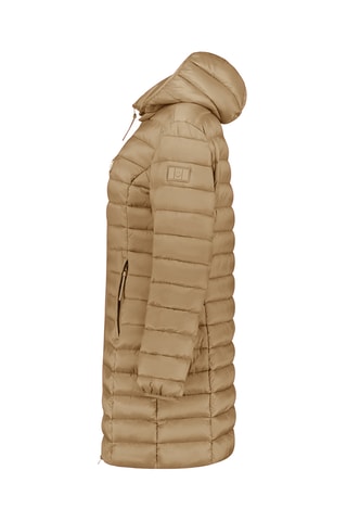 Anorak largo con capucha - Topo