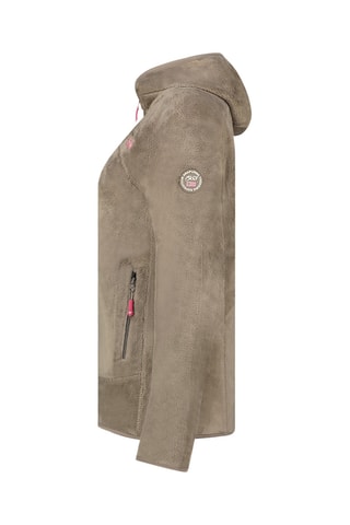 Chaqueta polar con capucha - Topo