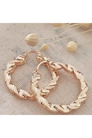 Criollas trenzadas - Latón chapado en oro