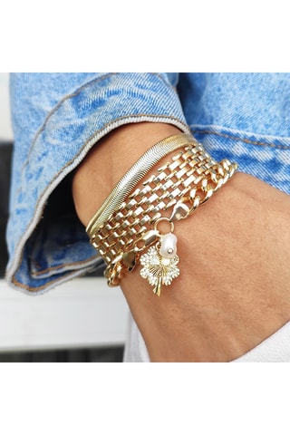 Pulsera - Latón chapado en oro