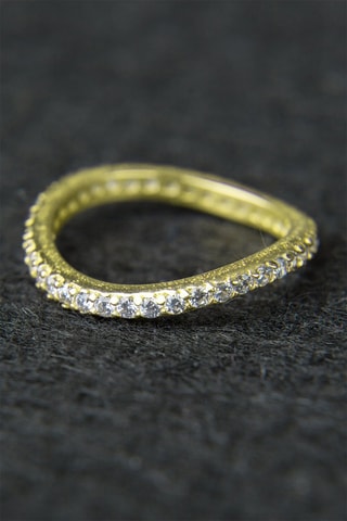 Anillo bañado en oro fino amarillo - Circones