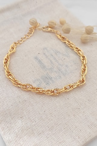 Pulsera bañada en oro fino amarillo