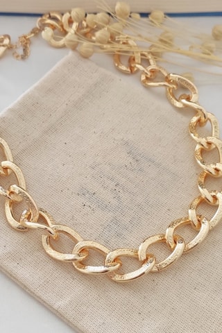 Collar bañado en oro fino amarillo