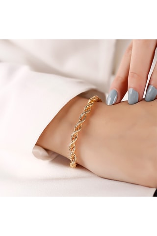 Pulsera - Latón chapado en oro 