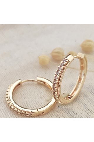 Criollas - Latón chapado en oro y circones