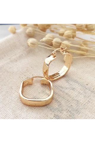 Pendientes - Latón chapado en oro 