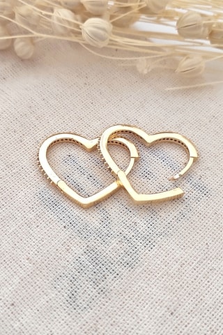 Criollas - Latón chapado en oro fino amarillo y circones 