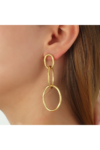 Pendientes - Latón chapado en oro