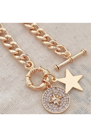 Pulsera - Latón chapado en oro 