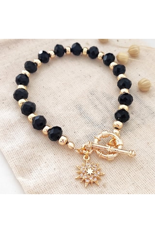 Pulsera de perlas - Latón chapado en oro 