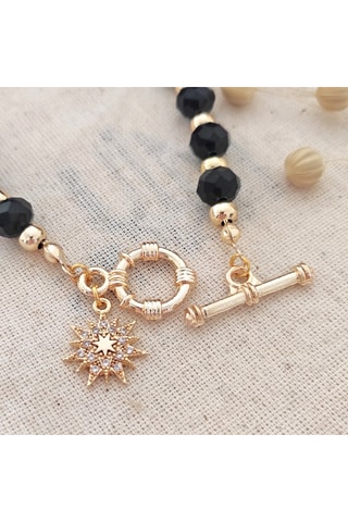 Pulsera de perlas - Latón chapado en oro 