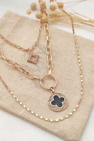 Collar bañado en oro amarillo - Circones