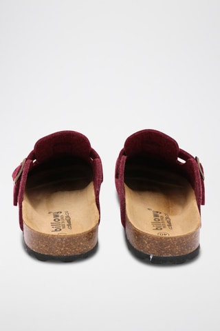 Nubuck Clogs Rosso 
Bordeauxrood