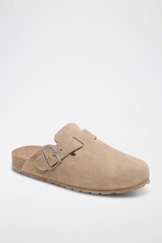 Nubuck Clogs Zueco - Taupe