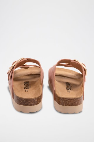 Nubuck Platform Sandalen Roze