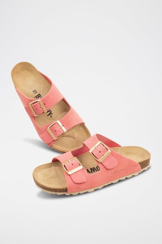 Nubuck Muiltjes Zalmroze